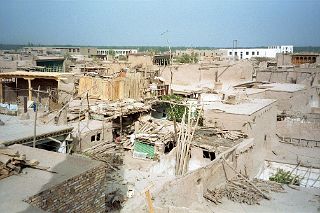 25 Kashgar From Top Of Bazaar Tower 1993